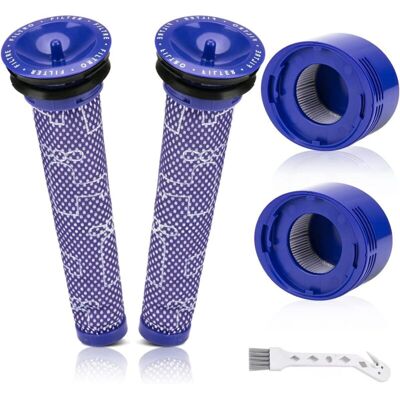 Melissa Filtre V8 De Rechange Pour Aspirateur Dyson V8 V7, Filtres De Rechange Pour Dyson V8 V7 Animal Absolute Plus Pro Fluffy Motorhead Avec Brosse De Nettoyage - Lot De 2 - Publicité Melissa Filtre V8 De Rechange Pour Aspirateur Dyson V8 V7, Filtres De Rechange Pour Dyson V8 V7 Animal Absolute Plus Pro Fluffy Motorhead Avec Brosse De Nettoyage - Lot De 2 - Publicité