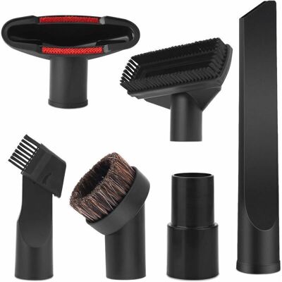 PELTOR Ensemble De Brosses Universelles Pour Aspirateur 32 Mm – 6 Pièces Pour Tapisserie D'Ameublement, Suceur Plat, Buse Pour Matelas, Buse De Brosse D'Aspiration Avec Adaptateur De Tuyau De 35 Mm À 32 Mm, - Publicité PELTOR Ensemble De Brosses Universelles Pour Aspirateur 32 Mm – 6 Pièces Pour Tapisserie D'Ameublement, Suceur Plat, Buse Pour Matelas, Buse De Brosse D'Aspiration Avec Adaptateur De Tuyau De 35 Mm À 32 Mm, - Publicité