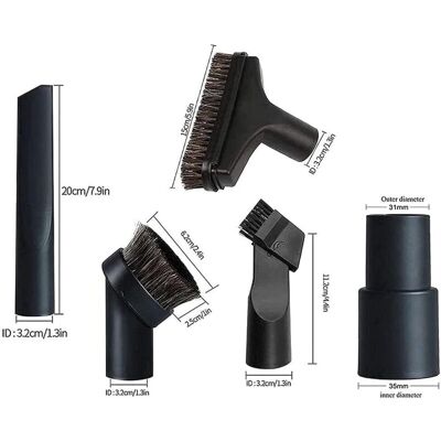 OEM Lot De 5 Accessoires Pour Aspirateur - 32 Mm - Brosse De Nettoyage - Embout Suceur Plat Avec Adaptateur De Tuyau De 35 Mm À 32 Mm-dou - Publicité OEM Lot De 5 Accessoires Pour Aspirateur - 32 Mm - Brosse De Nettoyage - Embout Suceur Plat Avec Adaptateur De Tuyau De 35 Mm À 32 Mm-dou - Publicité