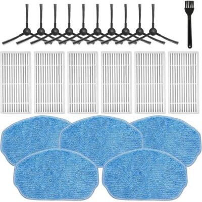 SCORPIO Pièces De Rechange Pour Aspirateur Robot Zcwa Br151, Manvn Br151, Kilgone G20, Mamnv Br151, Manvins G20, Zc Was Br151, Imartine Br151, 6 Filtres, 5 Tampons De Nettoyage, 10 Brosses Latérales - Publicité SCORPIO Pièces De Rechange Pour Aspirateur Robot Zcwa Br151, Manvn Br151, Kilgone G20, Mamnv Br151, Manvins G20, Zc Was Br151, Imartine Br151, 6 Filtres, 5 Tampons De Nettoyage, 10 Brosses Latérales - Publicité