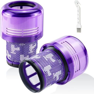 Melissa 2 Pack Filtres Pour Dyson V11 Absolute Extra Pro, V11 Drive, V15 Detect Sans Fil Aspirateur Sv14 Sv17 Sv22 Hepa Filtre De Remplacement Lavable Remplace Dy-970013-02 - Publicité Melissa 2 Pack Filtres Pour Dyson V11 Absolute Extra Pro, V11 Drive, V15 Detect Sans Fil Aspirateur Sv14 Sv17 Sv22 Hepa Filtre De Remplacement Lavable Remplace Dy-970013-02 - Publicité