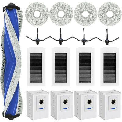 Vision Kit D'Accessoires 17 Pièces Pour Aspirateur Robot Ecovacs Deebot X5 Pro Et Deebot X5 Omni : 1 Brosse Principale, 4 Filtres Hepa, 4 Sacs À Poussière, 4 Tampons De Nettoyage Et 4 Brosses Latérales. Publicité Vision Kit D'Accessoires 17 Pièces Pour Aspirateur Robot Ecovacs Deebot X5 Pro Et Deebot X5 Omni : 1 Brosse Principale, 4 Filtres Hepa, 4 Sacs À Poussière, 4 Tampons De Nettoyage Et 4 Brosses Latérales. Publicité