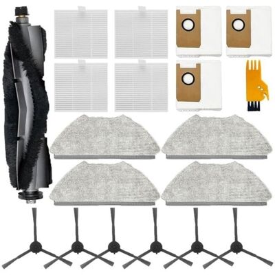 SANS MARQUE Kit D'Accessoires 19pièces Pour Aspirateur Robot Airrobo T20+ : Brosse Principale, Sac À Poussière, Filtre Hepa, Serpillère, Brosse - Publicité SANS MARQUE Kit D'Accessoires 19pièces Pour Aspirateur Robot Airrobo T20+ : Brosse Principale, Sac À Poussière, Filtre Hepa, Serpillère, Brosse - Publicité