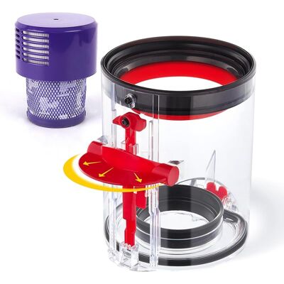 SANS MARQUE Petit Bac À Poussière Compatible Avec Fluffy V10 Pour Dyson V10 Motorhead Aspirateur - Pièces De Rechange - Numéro De Pièce 969509-02 - Avec Filtre Hepa - Publicité SANS MARQUE Petit Bac À Poussière Compatible Avec Fluffy V10 Pour Dyson V10 Motorhead Aspirateur - Pièces De Rechange - Numéro De Pièce 969509-02 - Avec Filtre Hepa - Publicité