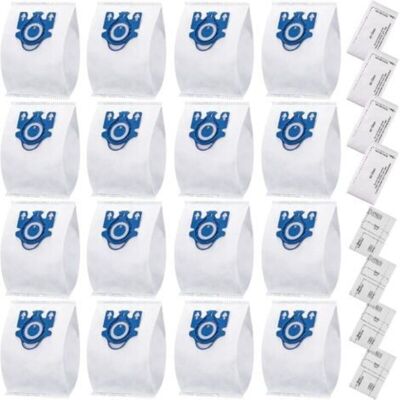 URSUS Lot De 16 Sacs D'Aspirateur 3d Gn Pour Miele Airclean Avec 4 Filtres De Protection Moteur Et 4 Filtres Airclean - Publicité URSUS Lot De 16 Sacs D'Aspirateur 3d Gn Pour Miele Airclean Avec 4 Filtres De Protection Moteur Et 4 Filtres Airclean - Publicité