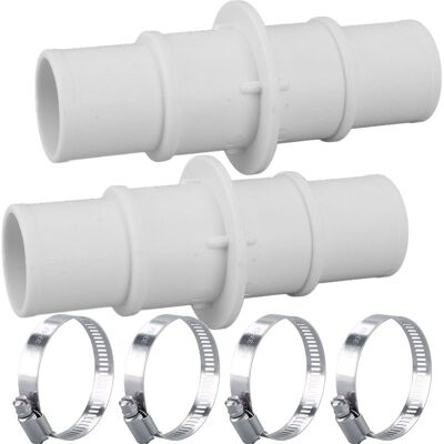 Vision Adaptateur De Tuyau De Piscine, Raccord En Plastique De 1-1/4" Ou 1-1/2" Pour Tuyaux D'Aspirateur, De Nettoyeur Et De Pompe De Filtration De Piscine - Publicité Vision Adaptateur De Tuyau De Piscine, Raccord En Plastique De 1-1/4" Ou 1-1/2" Pour Tuyaux D'Aspirateur, De Nettoyeur Et De Pompe De Filtration De Piscine - Publicité