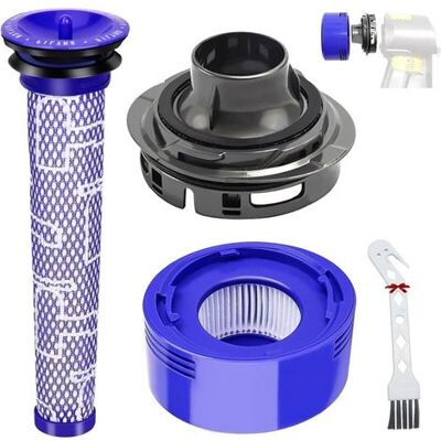 ACKERMAN Filtre Accessoires Pour Dyson V7 V8 Aspirateur, Couvercle Arrière Du Moteur + Filtre Hepa Arrière + Remplacement Du Jeu De Filtre Pour Dyson V7 V8 Affairs À Vide - Publicité ACKERMAN Filtre Accessoires Pour Dyson V7 V8 Aspirateur, Couvercle Arrière Du Moteur + Filtre Hepa Arrière + Remplacement Du Jeu De Filtre Pour Dyson V7 V8 Affairs À Vide - Publicité