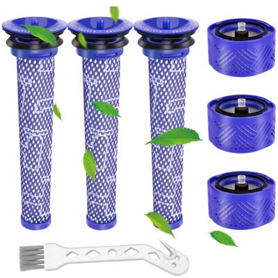 MOXIE Filtre Pour Dyson,filtres De Rechange Aspirateur Pour Dyson V6,v6 Motorhead, V6 Absolute Et V6 Animal,3 Pièces Post Hepa-filtre Et 3 Pièces Pre-filtre,remplace La Partie 965661-01 Et 966741-01(v6) - Publicité MOXIE Filtre Pour Dyson,filtres De Rechange Aspirateur Pour Dyson V6,v6 Motorhead, V6 Absolute Et V6 Animal,3 Pièces Post Hepa-filtre Et 3 Pièces Pre-filtre,remplace La Partie 965661-01 Et 966741-01(v6) - Publicité