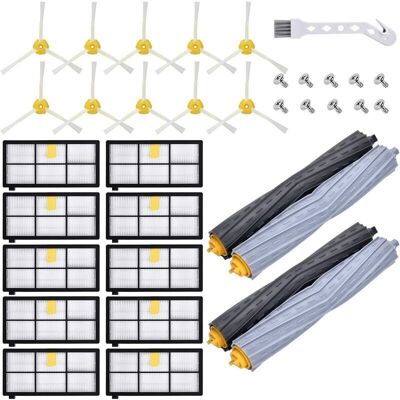 ACKERMAN Kit Pièces Accessoires Pour Aspirateur Irobot Roomba Serie 800 900 850 860 861 865 866 870 871 875 876 880 886 890 891 895 896 960 965 966 970 971 974 975 976 980 981 Filtre Remplacement - Publicité ACKERMAN Kit Pièces Accessoires Pour Aspirateur Irobot Roomba Serie 800 900 850 860 861 865 866 870 871 875 876 880 886 890 891 895 896 960 965 966 970 971 974 975 976 980 981 Filtre Remplacement - Publicité