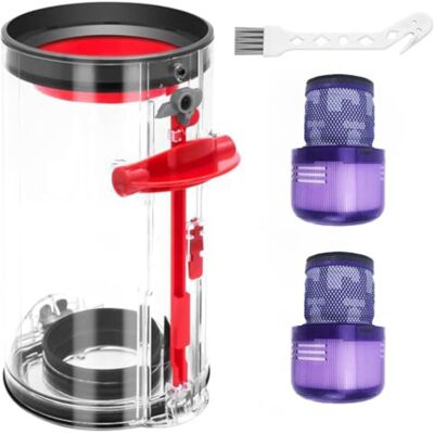 Scotch Bac À Poussière Pour Aspirateur Dyson V11 V15, Pièces Détachées Avec 2 Filtres Et Brosse De Nettoyage, Pot De Récupération De Poussière Transparent Pour Accessoires Dyson Sv14 Sv15 Sv - Publicité Scotch Bac À Poussière Pour Aspirateur Dyson V11 V15, Pièces Détachées Avec 2 Filtres Et Brosse De Nettoyage, Pot De Récupération De Poussière Transparent Pour Accessoires Dyson Sv14 Sv15 Sv - Publicité