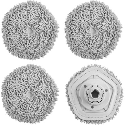 Melissa 4 Pièces Chiffon De Rechange Pour Robot Aspirateur Dreame W10/w10 Pro, Aspirateur Dreame Robot Accessoires, Lavable Tampon De Vadrouille, Pour Tous Types De Sols - Publicité Melissa 4 Pièces Chiffon De Rechange Pour Robot Aspirateur Dreame W10/w10 Pro, Aspirateur Dreame Robot Accessoires, Lavable Tampon De Vadrouille, Pour Tous Types De Sols - Publicité