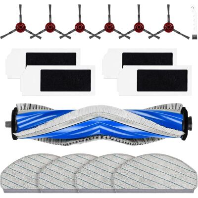 PELTOR Lot De 16 Accessoires Pour Robot Aspirateur Ecovacs Deebot N20 Pro Plus / N20 Plus/n20/bosch Spotless + Bcrd1w, 1 Brosse Principale, 4 Lingettes, 4 Filtres, 6 Brosses Latérales, 1 Brosse De Nettoyage - Publicité PELTOR Lot De 16 Accessoires Pour Robot Aspirateur Ecovacs Deebot N20 Pro Plus / N20 Plus/n20/bosch Spotless + Bcrd1w, 1 Brosse Principale, 4 Lingettes, 4 Filtres, 6 Brosses Latérales, 1 Brosse De Nettoyage - Publicité