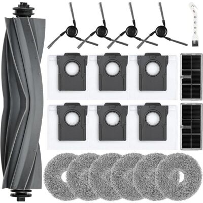 PELTOR Lot De 20 Accessoires Pour Robot Aspirateur Dreame X40 Ultra Complete / L40 Ultra /x40 Master/mova P50 Pro Ultra, 1 Brosse Principale, 6 Sacs À Poussière, 6 Serpillière, 2 Filtres, 4 Brosses Latérales - Publicité PELTOR Lot De 20 Accessoires Pour Robot Aspirateur Dreame X40 Ultra Complete / L40 Ultra /x40 Master/mova P50 Pro Ultra, 1 Brosse Principale, 6 Sacs À Poussière, 6 Serpillière, 2 Filtres, 4 Brosses Latérales - Publicité