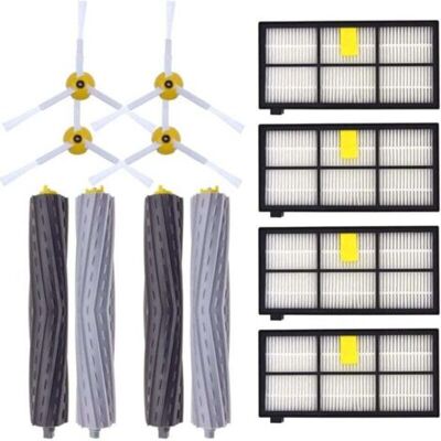 ABYSSE Pièces De Rechange Compatibles Avec Irobot Roomba 800 900 Series 860 870 871 875 880 886 890 891 895 960 965 966 980 981 Accessoires Avec 2 Jeux D'Extracteurs 4 Filtres Hepa 4 Brosses Latérales 4 Vis - Publicité ABYSSE Pièces De Rechange Compatibles Avec Irobot Roomba 800 900 Series 860 870 871 875 880 886 890 891 895 960 965 966 980 981 Accessoires Avec 2 Jeux D'Extracteurs 4 Filtres Hepa 4 Brosses Latérales 4 Vis - Publicité
