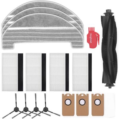 ACKERMAN Pour Aspirateur Robot Proscenic M8 Pro, Kit D'Accessoires, Lot De 1 Brosse Principale, 4 Brosses Latérales, 4 Filtres, 3 Serpillières, 3 Sacs À Poussière, 1 Brosse De Nettoyage - Publicité ACKERMAN Pour Aspirateur Robot Proscenic M8 Pro, Kit D'Accessoires, Lot De 1 Brosse Principale, 4 Brosses Latérales, 4 Filtres, 3 Serpillières, 3 Sacs À Poussière, 1 Brosse De Nettoyage - Publicité