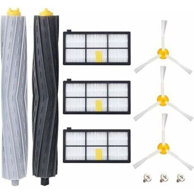 ACKERMAN Ulisempièces Accessoires Pour Irobot Roomba 800 805 860 861 865 866 870 871 876 880 885 886 890 895 896 900 960 966 980, Remplaçant Filtres Et Brosses Kit Pour Aspirateur Robot - 11in1 - Publicité ACKERMAN Ulisempièces Accessoires Pour Irobot Roomba 800 805 860 861 865 866 870 871 876 880 885 886 890 895 896 900 960 966 980, Remplaçant Filtres Et Brosses Kit Pour Aspirateur Robot - 11in1 - Publicité