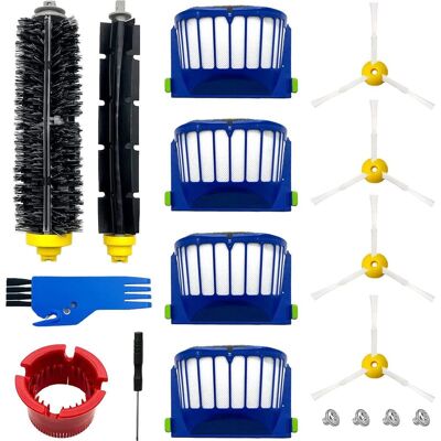 Vision Lot De 9 Pièces De Rechange Pour Aspirateur Robot Roomba Série 600, 500, Avec 4 Filtres, 4 Brosses Latérales, 1 Brosse À Poils Et 1 Brosse Batteuse. Publicité Vision Lot De 9 Pièces De Rechange Pour Aspirateur Robot Roomba Série 600, 500, Avec 4 Filtres, 4 Brosses Latérales, 1 Brosse À Poils Et 1 Brosse Batteuse. Publicité