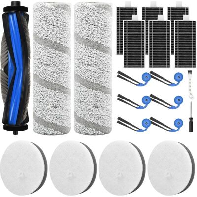PELTOR Lot De 21 Accessoires Pour Ecovacs X11 Omni Cyclone Aspirateur Robot, 1 Brosse Principale, 4 Filtres En Coton, 2 Rouleaux De Nettoyage, 6 Filtres,6 Brosses Latérales,1 Brosse De Nettoyage,1 Tournevis - Publicité PELTOR Lot De 21 Accessoires Pour Ecovacs X11 Omni Cyclone Aspirateur Robot, 1 Brosse Principale, 4 Filtres En Coton, 2 Rouleaux De Nettoyage, 6 Filtres,6 Brosses Latérales,1 Brosse De Nettoyage,1 Tournevis - Publicité