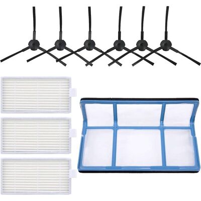 Vision Kit De Remplacement Pour Aspirateur Robot Ilife Zaco V5s V3 V5 V3s : 6 Brosses Latérales, 3 Filtres Hepa, 1 Filtre Principal - Publicité Vision Kit De Remplacement Pour Aspirateur Robot Ilife Zaco V5s V3 V5 V3s : 6 Brosses Latérales, 3 Filtres Hepa, 1 Filtre Principal - Publicité