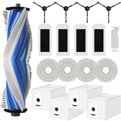 PELTOR Accessoires Pour Ecovacs Deebot T30 Omni/ T30 Pro Omni Robot Aspirateur, Pièce De Rechange Avec 1 Brosse Principale, 4 Filtres Hepa, 6 Serpillère, 4 Sac À Poussière, 4 Brosses Latérales - Publicité PELTOR Accessoires Pour Ecovacs Deebot T30 Omni/ T30 Pro Omni Robot Aspirateur, Pièce De Rechange Avec 1 Brosse Principale, 4 Filtres Hepa, 6 Serpillère, 4 Sac À Poussière, 4 Brosses Latérales - Publicité