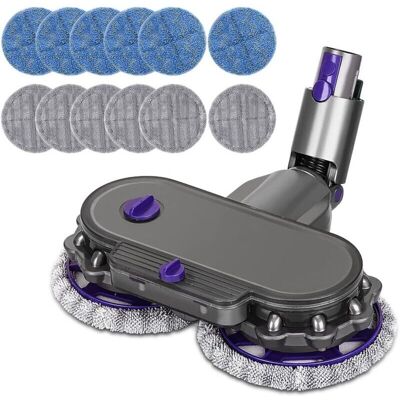 Melissa Tête De Vadrouille Electrique Pour Dyson V11 V10 V15 V8 V7 Aspirateur, Brosse Lavante Serpillere Avec Réservoir D'Eau Amovible Et 12 Vadrouille Lavable - Publicité Melissa Tête De Vadrouille Electrique Pour Dyson V11 V10 V15 V8 V7 Aspirateur, Brosse Lavante Serpillere Avec Réservoir D'Eau Amovible Et 12 Vadrouille Lavable - Publicité