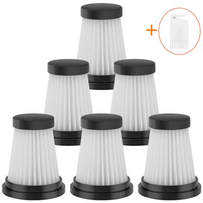 BRAST Ymyny Lot De 6 Filtres Hepa De Rechange Pour Aspirateur Sans Fil Pour Moosoo K12 K12 Pro K13, Pour Genius Invictus One 1.0 X7 / 2.0, Pour Foxnovo 13kpa Accessoires De Filtre Pour Aspirateur À Main - Publicité BRAST Ymyny Lot De 6 Filtres Hepa De Rechange Pour Aspirateur Sans Fil Pour Moosoo K12 K12 Pro K13, Pour Genius Invictus One 1.0 X7 / 2.0, Pour Foxnovo 13kpa Accessoires De Filtre Pour Aspirateur À Main - Publicité