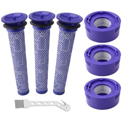 BRAST Pack De 6 Pré-filtres Hepa Et 2 Post-filtres Compatibles Dyson, Pièce Détachée Pour Modèle V8 Et V7, Accessoires Aspirateur, - Publicité BRAST Pack De 6 Pré-filtres Hepa Et 2 Post-filtres Compatibles Dyson, Pièce Détachée Pour Modèle V8 Et V7, Accessoires Aspirateur, - Publicité