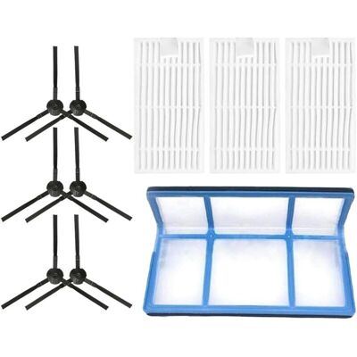 Melissa Kit De 10 Pièces De Rechange Pour Aspirateur Robot Ilife Zaco V3 V3s V5 V5s Robot Vacumms – 6 Brosses Latérales, 1 Filtre Primaire, 3 Filtres - Publicité Melissa Kit De 10 Pièces De Rechange Pour Aspirateur Robot Ilife Zaco V3 V3s V5 V5s Robot Vacumms – 6 Brosses Latérales, 1 Filtre Primaire, 3 Filtres - Publicité