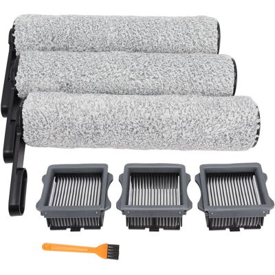 MOXIE Sjlerst – Kit De Pièces De Rechange Pour Aspirateur Tineco S5 – 3 Brosses À Rouleau Souples – 3 Filtres À Air Haute Efficacité – 1 Brosse De Nettoyage - Publicité MOXIE Sjlerst – Kit De Pièces De Rechange Pour Aspirateur Tineco S5 – 3 Brosses À Rouleau Souples – 3 Filtres À Air Haute Efficacité – 1 Brosse De Nettoyage - Publicité