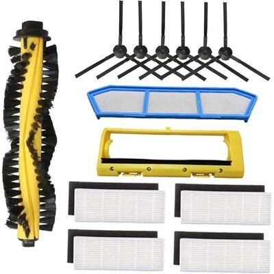 ACKERMAN Kit De Pièces De Rechange Pour L'Aspirateur Robot Ilife A4 : Brosse Principale, Filtre, Brosses Latérales - Publicité ACKERMAN Kit De Pièces De Rechange Pour L'Aspirateur Robot Ilife A4 : Brosse Principale, Filtre, Brosses Latérales - Publicité