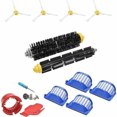 ACKERMAN Kit De Remplacement D'Accessoires Pour Irobot Roomba 675 676 677 655 Filtre Brosse Latérale Rouleau Vadrouille Roomba Balai Pièces De Rechange - Publicité ACKERMAN Kit De Remplacement D'Accessoires Pour Irobot Roomba 675 676 677 655 Filtre Brosse Latérale Rouleau Vadrouille Roomba Balai Pièces De Rechange - Publicité
