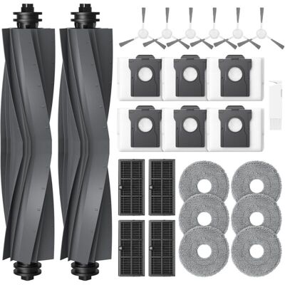 PELTOR Lot De 25 Accessoires Pour Robot Aspirateur Dreame L10s Ultra Gen 2 / L10s Pro Ultra Heat / L40 Ultra Ae/ X30 Ultra/mova E30 Ultra, 2 Brosse Principale, 6 Sacs À Poussière, 6 Chiffons De Nettoyage, 4 - Publicité PELTOR Lot De 25 Accessoires Pour Robot Aspirateur Dreame L10s Ultra Gen 2 / L10s Pro Ultra Heat / L40 Ultra Ae/ X30 Ultra/mova E30 Ultra, 2 Brosse Principale, 6 Sacs À Poussière, 6 Chiffons De Nettoyage, 4 - Publicité