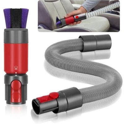ABYSSE 2 Pièces Brosse Anti-rayures Pour Dyson Aspirateur Kit, Pour Dyson V7 V8 V10 V11 V15 Accessoires, Avec Tuyau D'Extension Flexible, Pour Universel Accessoires Aspirateur, Dépoussiérage - Publicité ABYSSE 2 Pièces Brosse Anti-rayures Pour Dyson Aspirateur Kit, Pour Dyson V7 V8 V10 V11 V15 Accessoires, Avec Tuyau D'Extension Flexible, Pour Universel Accessoires Aspirateur, Dépoussiérage - Publicité