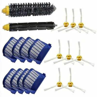 Barkbustersaccessoires Kit Pour Irobot Roomba 600 620 630 650 660, 8x Brosse Latérale 8x Filtre 1x Rouleau - Publicité Barkbustersaccessoires Kit Pour Irobot Roomba 600 620 630 650 660, 8x Brosse Latérale 8x Filtre 1x Rouleau - Publicité