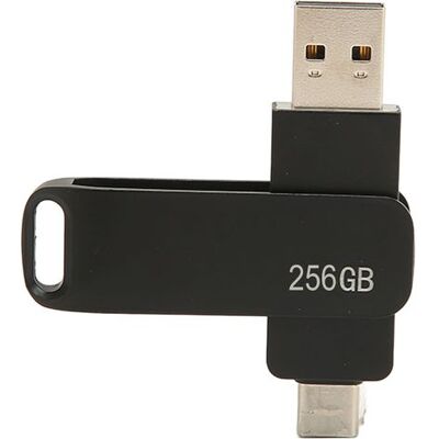 Zanussi Clé Usb 3.0 Type C 2 En 1 En Métal, Rotative, Pour Téléphone, Tablettes Et Stockage De Photos, Noire, 256 Go - Publicité Zanussi Clé Usb 3.0 Type C 2 En 1 En Métal, Rotative, Pour Téléphone, Tablettes Et Stockage De Photos, Noire, 256 Go - Publicité
