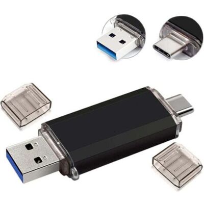 OEM 128 Go Clé Usb 3.0, Clé Usb 3.0 64go Rapide Clef, Clé Usb À Double Connectique, Type C Memory Stick, Pour Smartphones, Tablettes, Des Ordinateurs, Noir - Publicité OEM 128 Go Clé Usb 3.0, Clé Usb 3.0 64go Rapide Clef, Clé Usb À Double Connectique, Type C Memory Stick, Pour Smartphones, Tablettes, Des Ordinateurs, Noir - Publicité