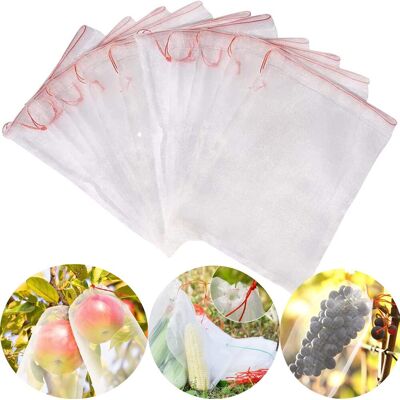 S-GIANT Lot 50 Sacs Filet Organza – 30x20cm – Réutilisables – Cordon Serrage – Protection Fruits / Légumes - Publicité S-GIANT Lot 50 Sacs Filet Organza – 30x20cm – Réutilisables – Cordon Serrage – Protection Fruits / Légumes - Publicité
