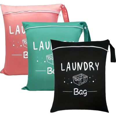 BLEOSAN Lot De 3 Sacs À Linge De Voyage Avec Poignée 38 X 49 Cm Sac À Linge Sale Sac Humide Pour La Gym, Le Lavage, La Piscine, Le Yoga, Le Dortoir - Publicité BLEOSAN Lot De 3 Sacs À Linge De Voyage Avec Poignée 38 X 49 Cm Sac À Linge Sale Sac Humide Pour La Gym, Le Lavage, La Piscine, Le Yoga, Le Dortoir - Publicité