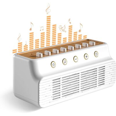 OEM Machine À Bruit Blanc, 8 Options De Mixage De Sons De La Nature White Noise Machine, Fonction Mémoire Bruit Blanc, Musique Pour Dormir Pour Le Sommeil Des Adultes Et Bébés, Blanc Brun - Publicité OEM Machine À Bruit Blanc, 8 Options De Mixage De Sons De La Nature White Noise Machine, Fonction Mémoire Bruit Blanc, Musique Pour Dormir Pour Le Sommeil Des Adultes Et Bébés, Blanc Brun - Publicité