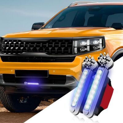 OEM Lot De 2 Feux De Jour À Led Pour Véhicule, Alimentés Par Le Vent, Sans Alimentation Externe, Étanches, Pour Véhicule Tout-terrain (bleu) - Publicité OEM Lot De 2 Feux De Jour À Led Pour Véhicule, Alimentés Par Le Vent, Sans Alimentation Externe, Étanches, Pour Véhicule Tout-terrain (bleu) - Publicité