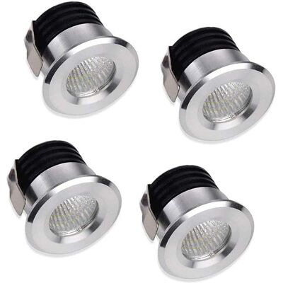 OEM 4 X Mini Spot Led À Encastrer Mini Projecteurs 3w Led Blanc Chaud Pour Vitrine Station Intérieur Éclairage Cloison Sèche Incl. Transformateur Séparé - Publicité OEM 4 X Mini Spot Led À Encastrer Mini Projecteurs 3w Led Blanc Chaud Pour Vitrine Station Intérieur Éclairage Cloison Sèche Incl. Transformateur Séparé - Publicité