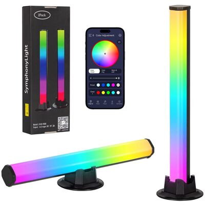 OEM Lampe Led Rgb Gaming X2 - Synchronisation Musicale,contrôle Par App,effets Lumineux Pour Tv,pc,bureau Et Chambre - Publicité OEM Lampe Led Rgb Gaming X2 - Synchronisation Musicale,contrôle Par App,effets Lumineux Pour Tv,pc,bureau Et Chambre - Publicité