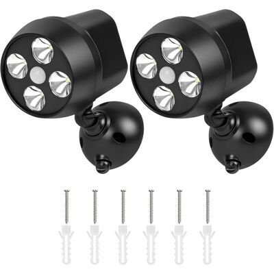 OEM Lampe Detecteur De Mouvement Exterieur, Éclairage De Sécurité Sans Fil Imperméable Ip65, 600lm 3w Tête Rotative À 360 °, Alimentée Par Batterie Pour Jardin Terrasse Escaliers Entrée Garage Noir - Publicité OEM Lampe Detecteur De Mouvement Exterieur, Éclairage De Sécurité Sans Fil Imperméable Ip65, 600lm 3w Tête Rotative À 360 °, Alimentée Par Batterie Pour Jardin Terrasse Escaliers Entrée Garage Noir - Publicité