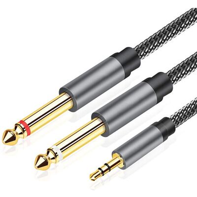 OEM Câble Audio 3.5mm Vers Double 6.35mm 5m, 6.35 Mâle Vers 3.5 Mâle Mono Y Splitter Jack Câble D'Instrument Nylon Tressé Pour Haut-parleurs, Table De Mixage, Cinéma Maison Etc. Publicité OEM Câble Audio 3.5mm Vers Double 6.35mm 5m, 6.35 Mâle Vers 3.5 Mâle Mono Y Splitter Jack Câble D'Instrument Nylon Tressé Pour Haut-parleurs, Table De Mixage, Cinéma Maison Etc. Publicité
