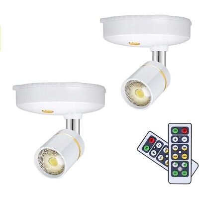 OEM Spots Sans Fil Lampes Pour Tableaux À Piles Mini Lumières D'Accentuation Spot À Led D'Intérieur À Intensité Variable Avec Télécommande Sur N'Importe Quel Mur Lumière Chaude Murale Rotative (paquet De - Publicité OEM Spots Sans Fil Lampes Pour Tableaux À Piles Mini Lumières D'Accentuation Spot À Led D'Intérieur À Intensité Variable Avec Télécommande Sur N'Importe Quel Mur Lumière Chaude Murale Rotative (paquet De - Publicité