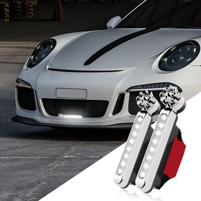 OEM Lot De 2 Feux De Voiture À Led À Lumière Blanche Alimentés Par Le Vent, Les Feux De Voiture Ne Nécessitent Pas D'Alimentation Externe, Feux De Jour À Led Automatiques Universels Pour Voiture - Publicité OEM Lot De 2 Feux De Voiture À Led À Lumière Blanche Alimentés Par Le Vent, Les Feux De Voiture Ne Nécessitent Pas D'Alimentation Externe, Feux De Jour À Led Automatiques Universels Pour Voiture - Publicité