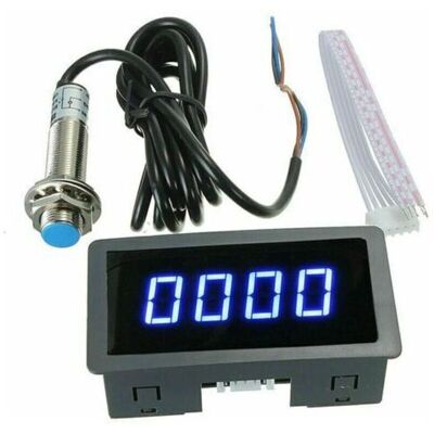 OEM Tachymètre Numérique Précis À 4 Led Bleues Capteur Hall Pour Moteurs Machines Industrielles -ulisem - Publicité OEM Tachymètre Numérique Précis À 4 Led Bleues Capteur Hall Pour Moteurs Machines Industrielles -ulisem - Publicité