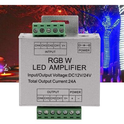 OEM Dc12-24v Rgbw Amplificateur De Signal 4 Canaux Circuit De Sortie En Aluminium Shell Led Bande Contrôleur 4 Canaux Circuit Pour Rgbww Led Lumières Bande - Publicité OEM Dc12-24v Rgbw Amplificateur De Signal 4 Canaux Circuit De Sortie En Aluminium Shell Led Bande Contrôleur 4 Canaux Circuit Pour Rgbww Led Lumières Bande - Publicité