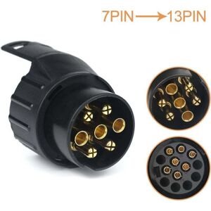 Union 7/13 Adaptateur Prise Remorque 7 Vers 13 Broches Connecteur Fiche Attelage 7 Pole A 13 Pin Pour Remorque De Voiture, Tracteur, Caravane, Porte-vélo - Publicité Union 7/13 Adaptateur Prise Remorque 7 Vers 13 Broches Connecteur Fiche Attelage 7 Pole A 13 Pin Pour Remorque De Voiture, Tracteur, Caravane, Porte-vélo - Publicité