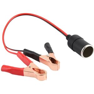GISTUCH Adaptateur De Prise Femelle Pour Allume-cigare De Voiture Vers Cble De Pince De Pince Crocodile De Batterie - Publicité GISTUCH Adaptateur De Prise Femelle Pour Allume-cigare De Voiture Vers Cble De Pince De Pince Crocodile De Batterie - Publicité